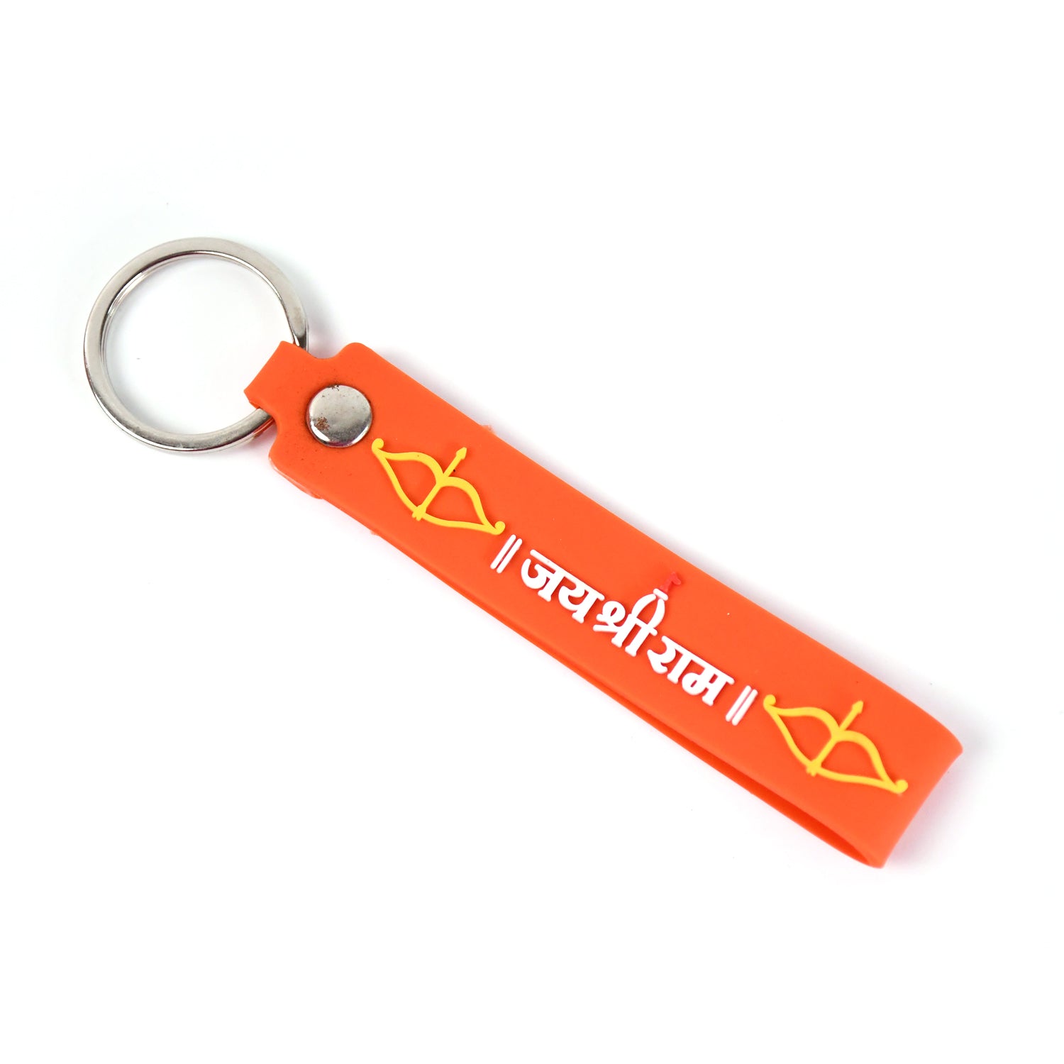 Silicone Jai Shree Ram Keychain (1 Pc) Silicone Jai Shree Ram Keychain (1 Pc)